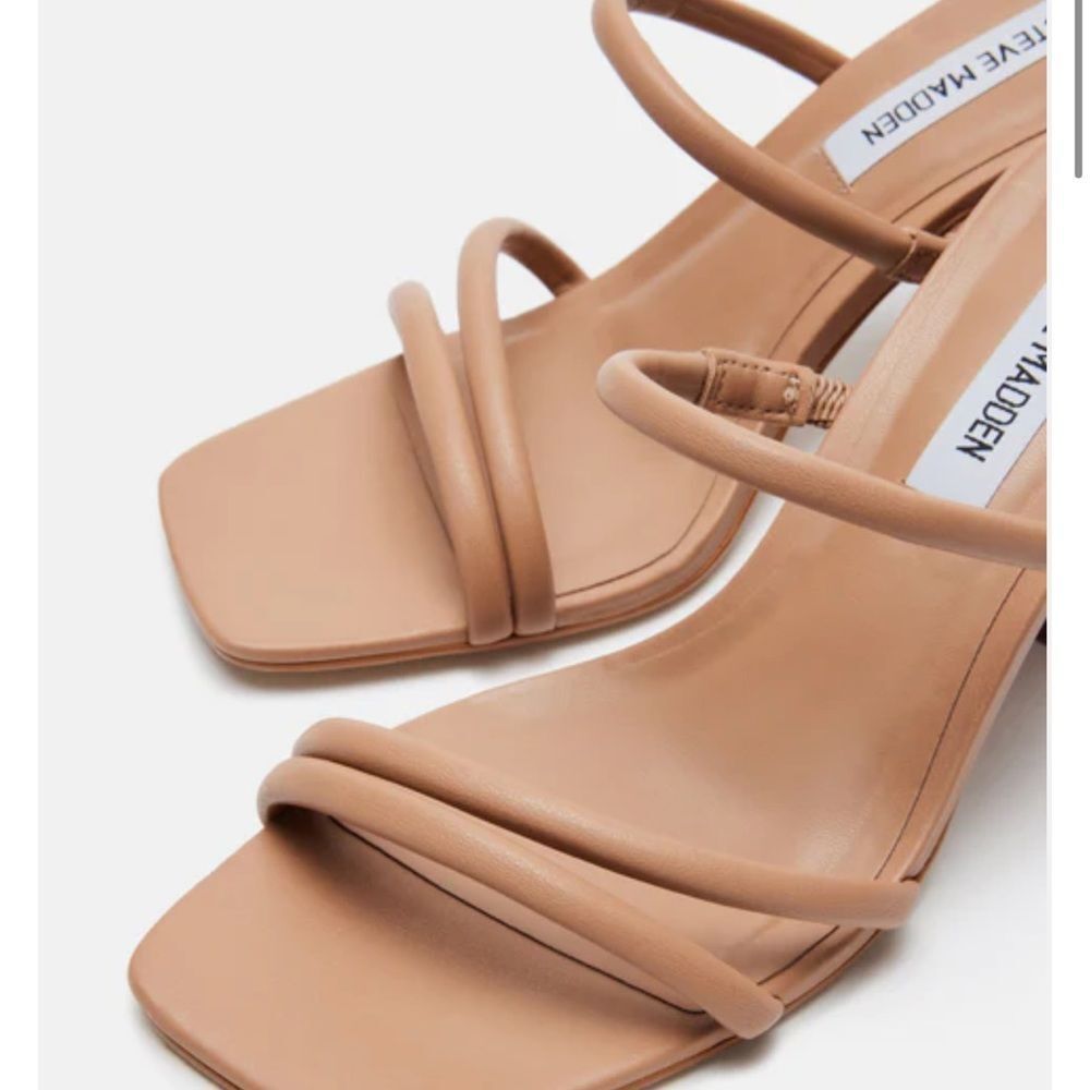 Madden Girl Nude Heeled Sandal Size 9 - Picture 4 of 12